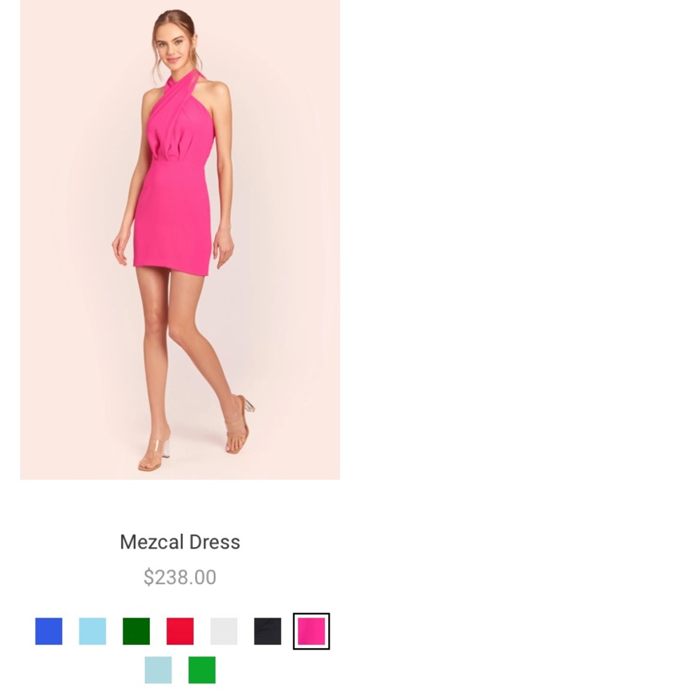Amanda Uprichard Mezcal Dress- pink